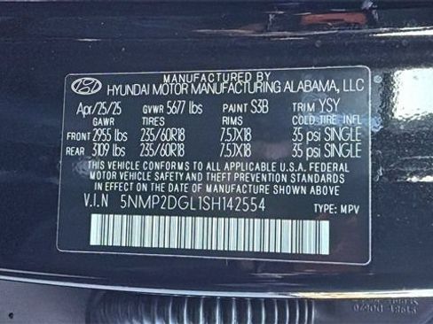 Certified 2025 Hyundai Santa Fe SEL AWD/4WD image 34