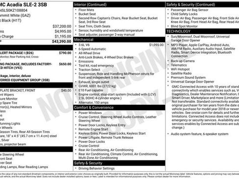 Used 2019 GMC Acadia SLE w/ Driver Alert Package I AWD/4WD image 45