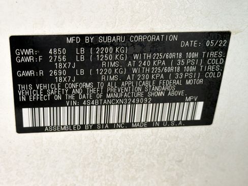 Used 2022 Subaru Outback Limited AWD/4WD image 20