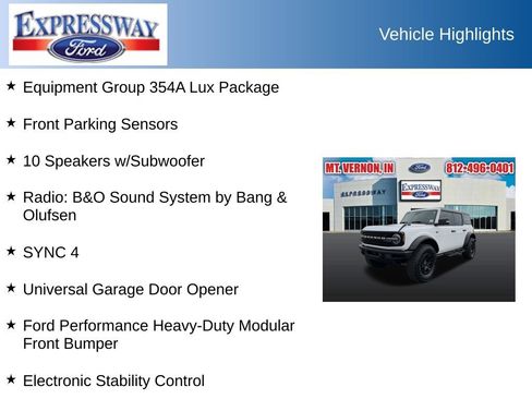 Used 2023 Ford Bronco Wildtrak AWD/4WD image 2