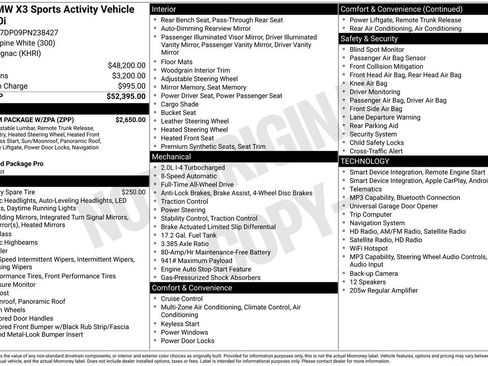 Used 2023 BMW X3 xDrive30i w/ Premium Package w/ZPA AWD/4WD image 5
