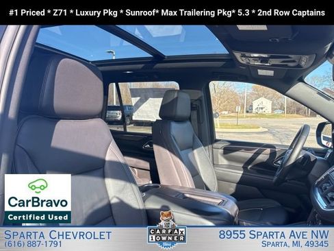 Certified 2024 Chevrolet Tahoe Z71 w/ Luxury Package AWD/4WD image 22