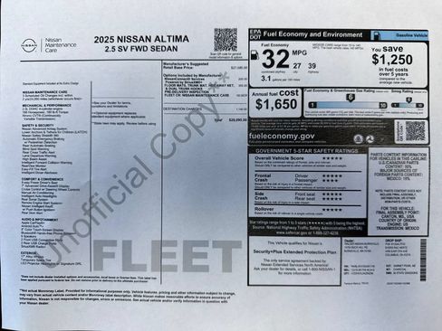Used 2025 Nissan Altima 2.5 SV FWD image 22