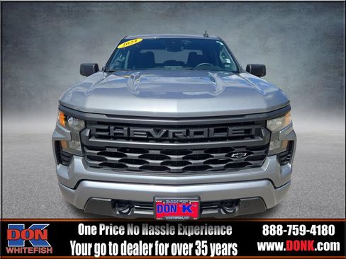 Used 2024 Chevrolet Silverado 1500 Custom w/ Turbomax Blackout Package AWD/4WD image 3