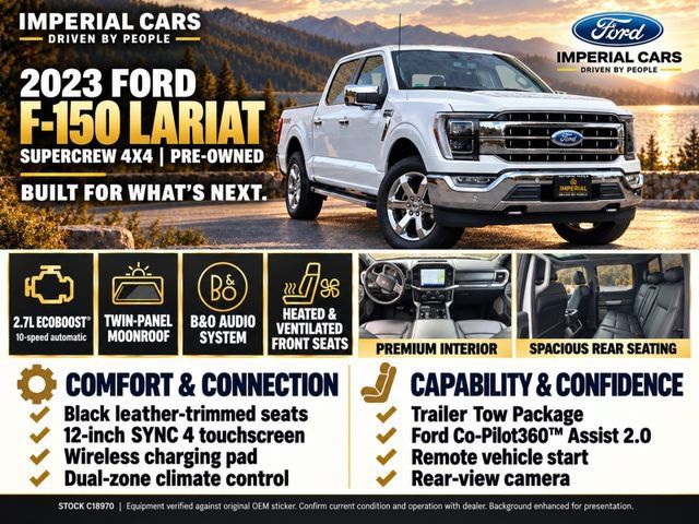 Certified 2023 Ford F150 Lariat w/ Equipment Group 502A High AWD/4WD image 6