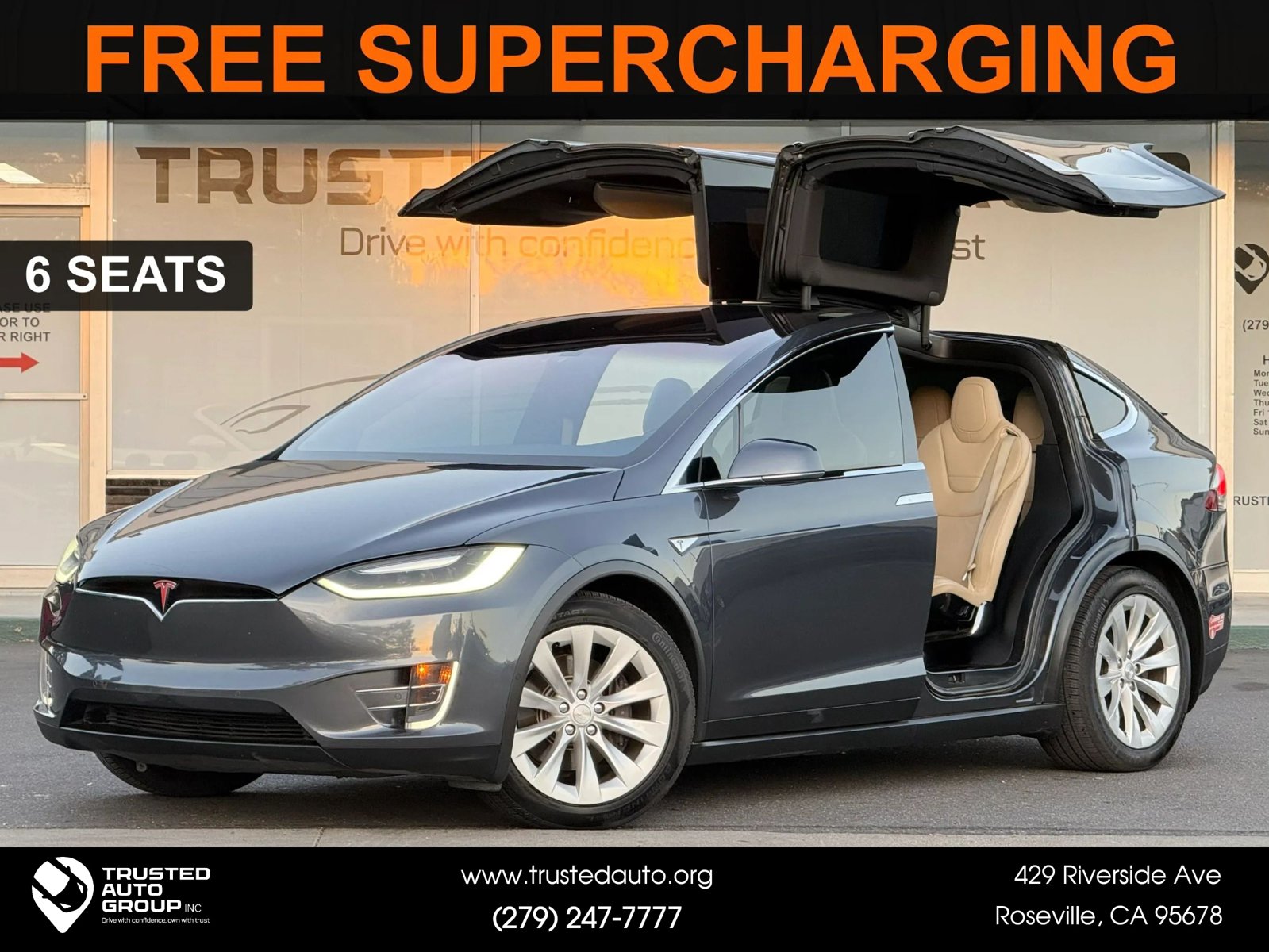 Used 2016 Tesla Model X 75D AWD/4WD image 1