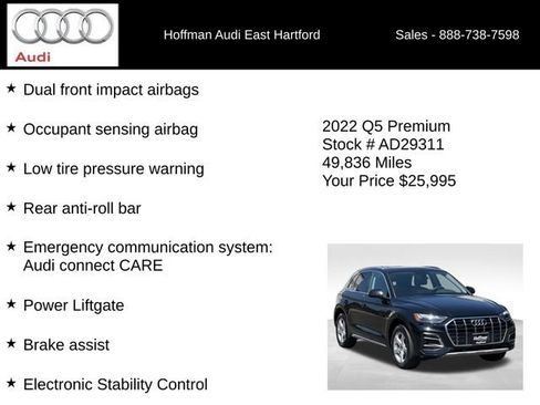 Used 2022 Audi Q5 2.0T Premium AWD/4WD image 24