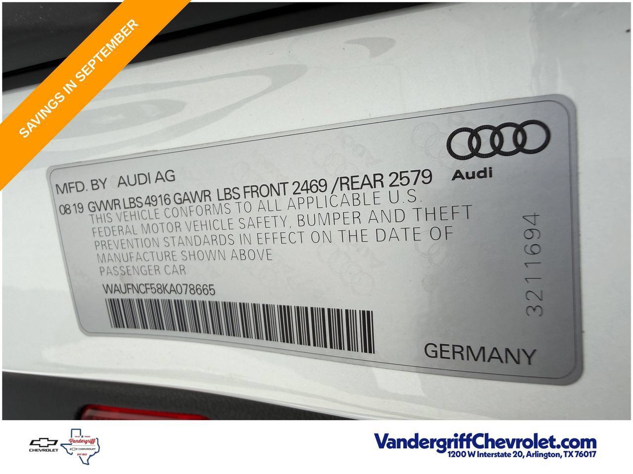 Used 2019 Audi A5 2.0T Prestige AWD/4WD image 30