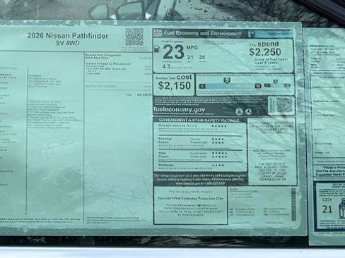 New 2026 Nissan Pathfinder SV AWD/4WD image 9