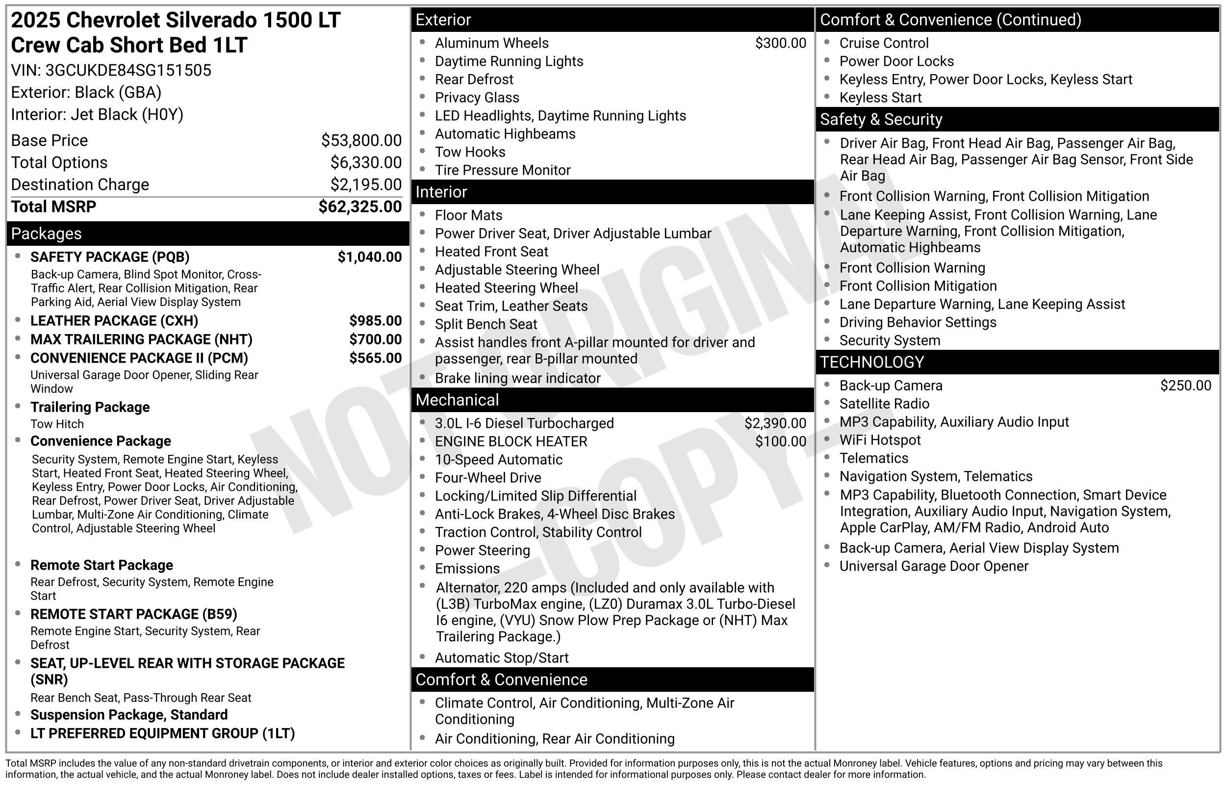 Used 2025 Chevrolet Silverado 1500 LT w/ Safety Package AWD/4WD image 2