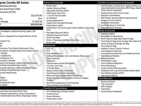 Used 2022 Toyota Corolla SE image 3