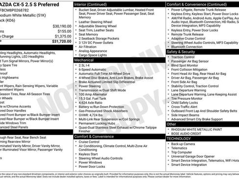 Used 2023 MAZDA CX-5 AWD 2.5 S w/ Preferred Package image 2