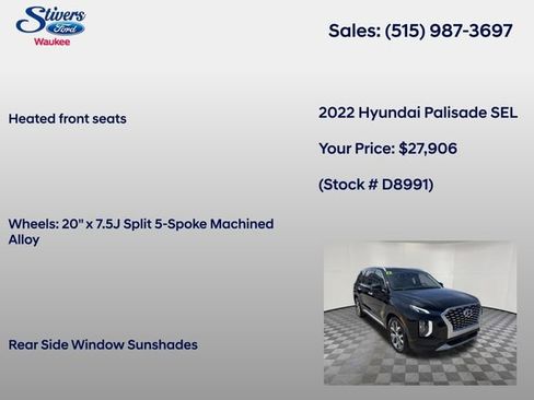 Used 2022 Hyundai Palisade SEL w/ Premium Package AWD/4WD image 40