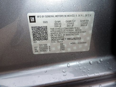 Used 2021 Chevrolet Silverado 1500 High Country w/ Safety Package II image 14