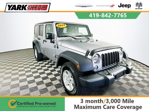 Certified 2017 Jeep Wrangler Unlimited Sport w/ Quick Order Package 24S AWD/4WD image 1