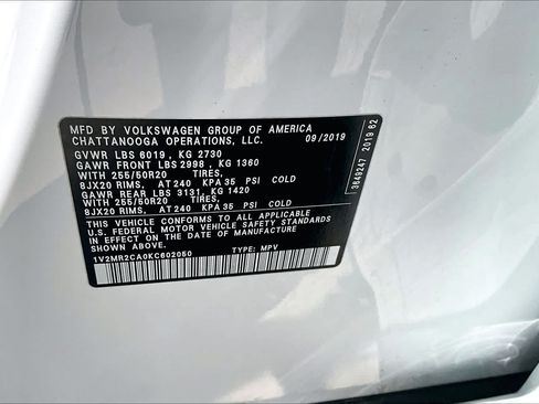 Used 2019 Volkswagen Atlas SEL AWD/4WD image 32