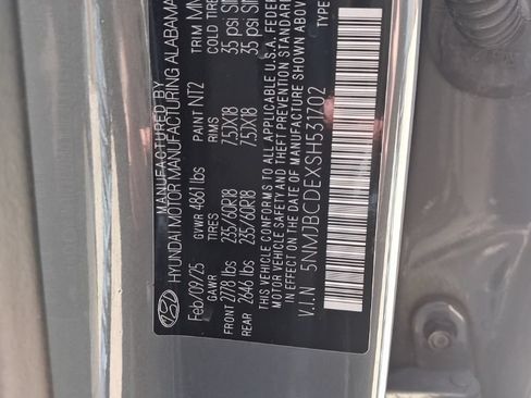 Used 2025 Hyundai Tucson SEL AWD/4WD image 3