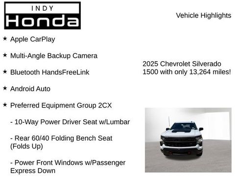 Used 2025 Chevrolet Silverado 1500 Custom Trail Boss AWD/4WD image 7