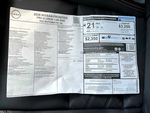 New 2026 Nissan Frontier Pro-X w/ Pro Premium Package image 21