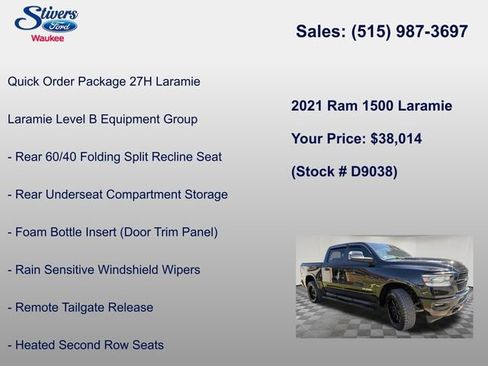 Used 2021 RAM 1500 Laramie AWD/4WD image 11