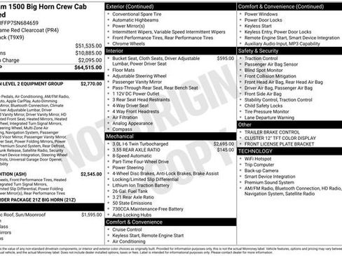Used 2025 RAM 1500 Big Horn AWD/4WD image 33