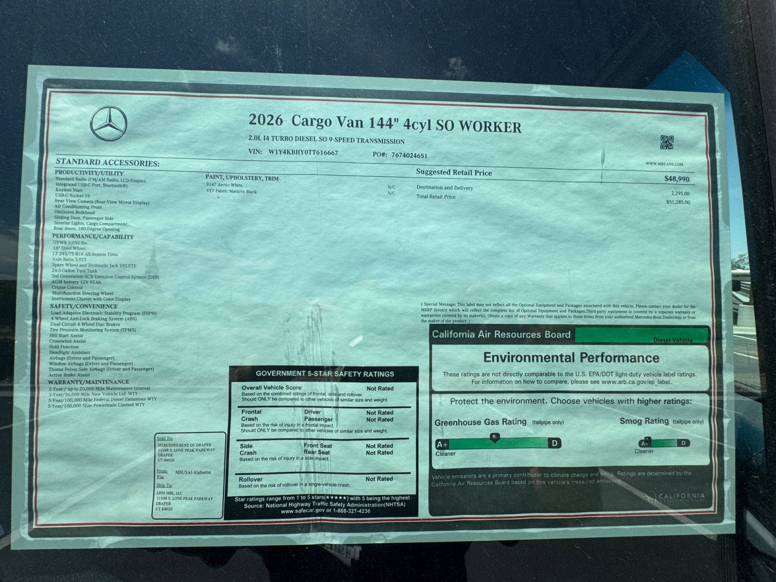New 2026 Mercedes-Benz Sprinter 2500 image 30