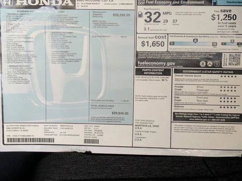 New 2025 Honda Accord LX image 17