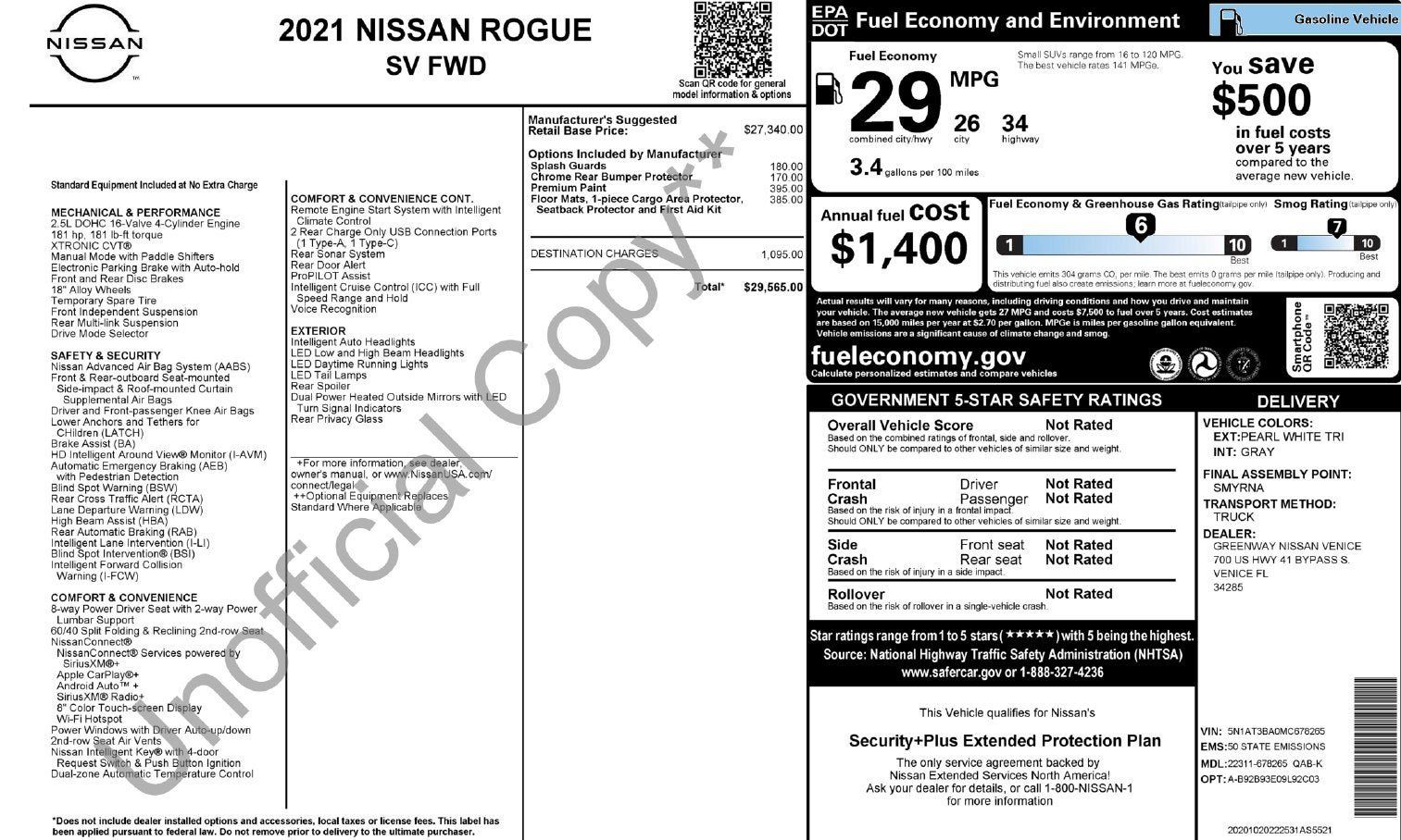 Used 2021 Nissan Rogue SV FWD image 3