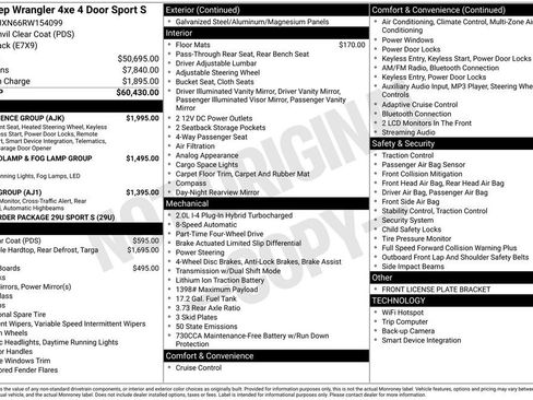 Used 2024 Jeep Wrangler Sport S 4xe w/ Convenience Group image 32