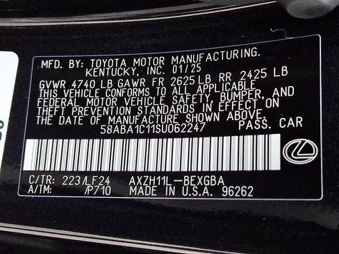 Certified 2025 Lexus ES 300h F Sport image 28