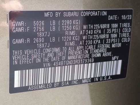 Used 2024 Subaru Outback Limited XT image 41