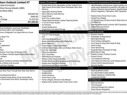 Used 2023 Subaru Outback Limited XT image 20