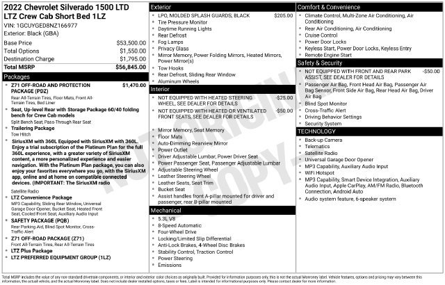 Used 2022 Chevrolet Silverado 1500 LTZ AWD/4WD image 20