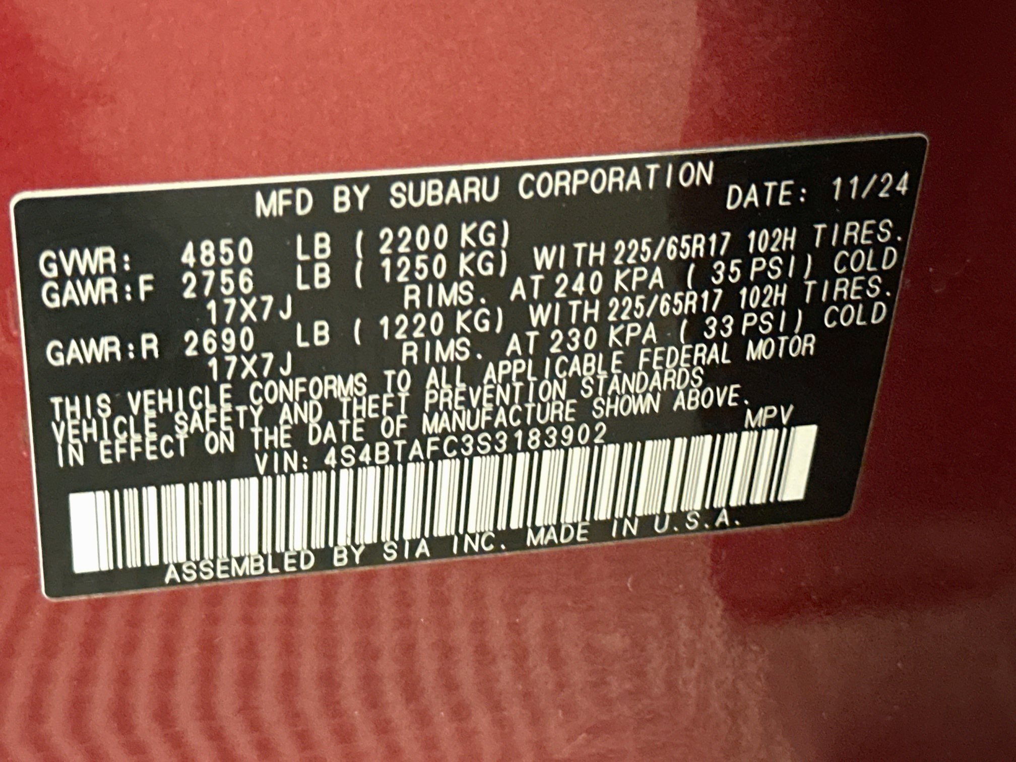 Used 2025 Subaru Outback Premium AWD/4WD image 12
