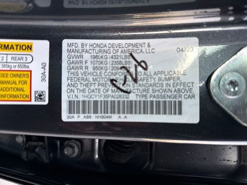 Used 2023 Honda Accord EX image 31