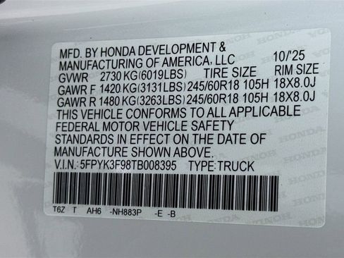New 2026 Honda Ridgeline Black Edition image 33