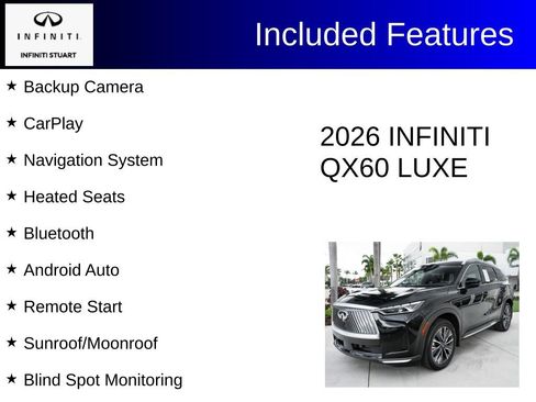 Certified 2026 INFINITI QX60 Luxe w/ Cargo Package FWD image 3