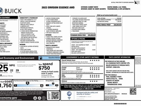 Used 2023 Buick Envision Essence image 4