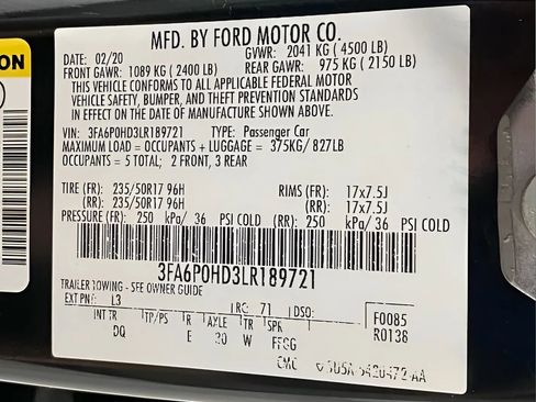 Used 2020 Ford Fusion SE FWD image 23