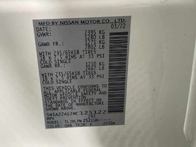 Used 2022 Nissan Murano S w/ Cargo Package AWD/4WD image 31