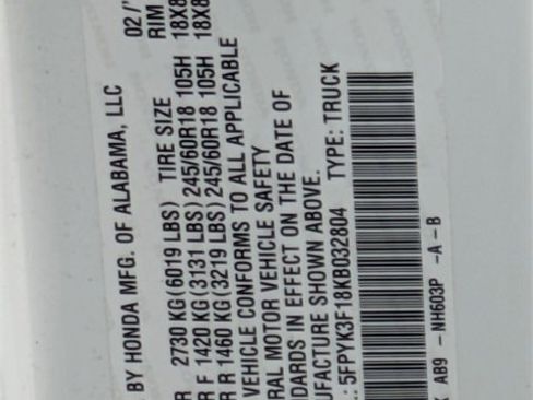 Used 2019 Honda Ridgeline Sport image 24