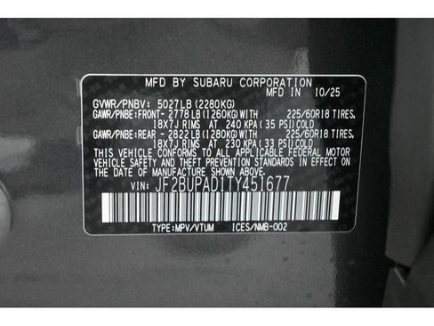 New 2026 Subaru Outback Premium image 31