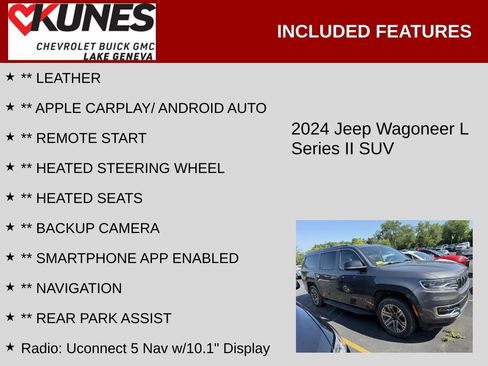 Used 2024 Jeep Wagoneer L Series II w/ Flexible Seating Group AWD/4WD image 2