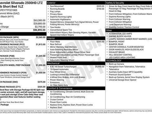 New 2026 Chevrolet Silverado 2500 LTZ w/ Trail Boss Package AWD/4WD image 36