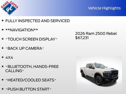 Used 2026 RAM 2500 Rebel w/ Rebel Level 2 Equipment Group AWD/4WD image 34