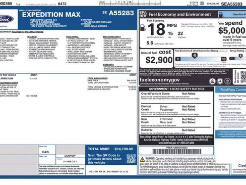 Used 2025 Ford Expedition Max Active AWD/4WD image 4