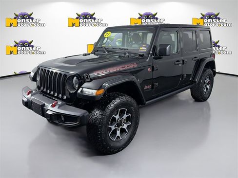 Used 2021 Jeep Wrangler Unlimited Rubicon w/ Uconnect 4C Nav & Sound Group image 1