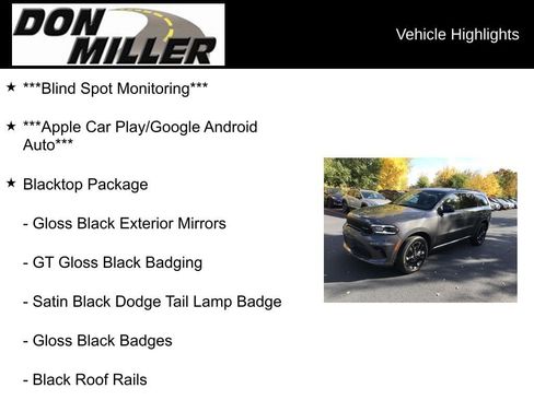 New 2026 Dodge Durango GT w/ Blacktop Package image 32