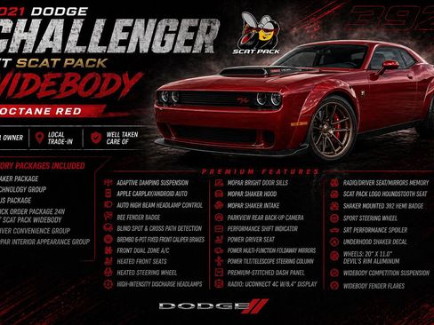 Used 2021 Dodge Challenger R/T Scat Pack RWD image 2