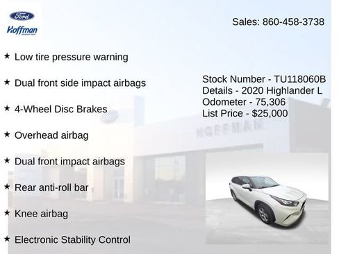 Used 2020 Toyota Highlander L AWD/4WD image 6